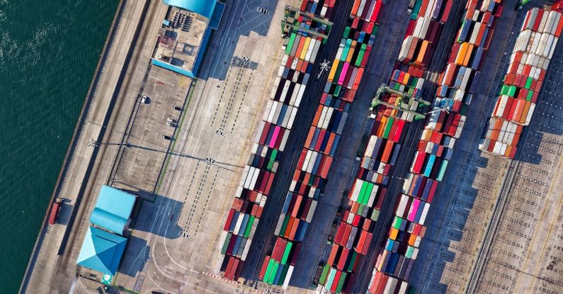 Supply Chain Management - Aerial View Photography of Container Van Lot